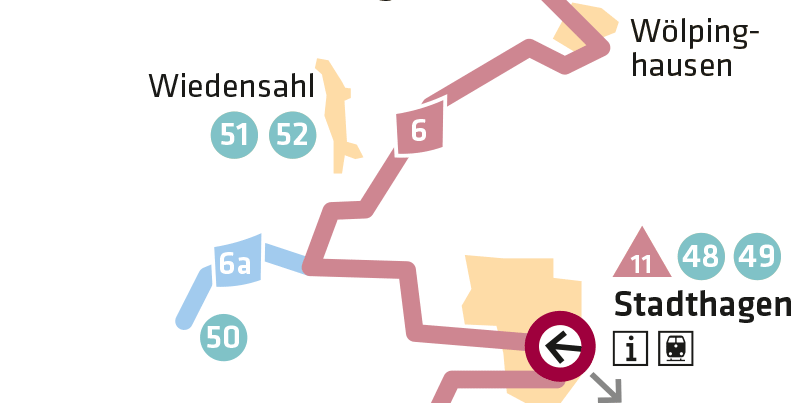 Grafik Ergänzungsroute 6a